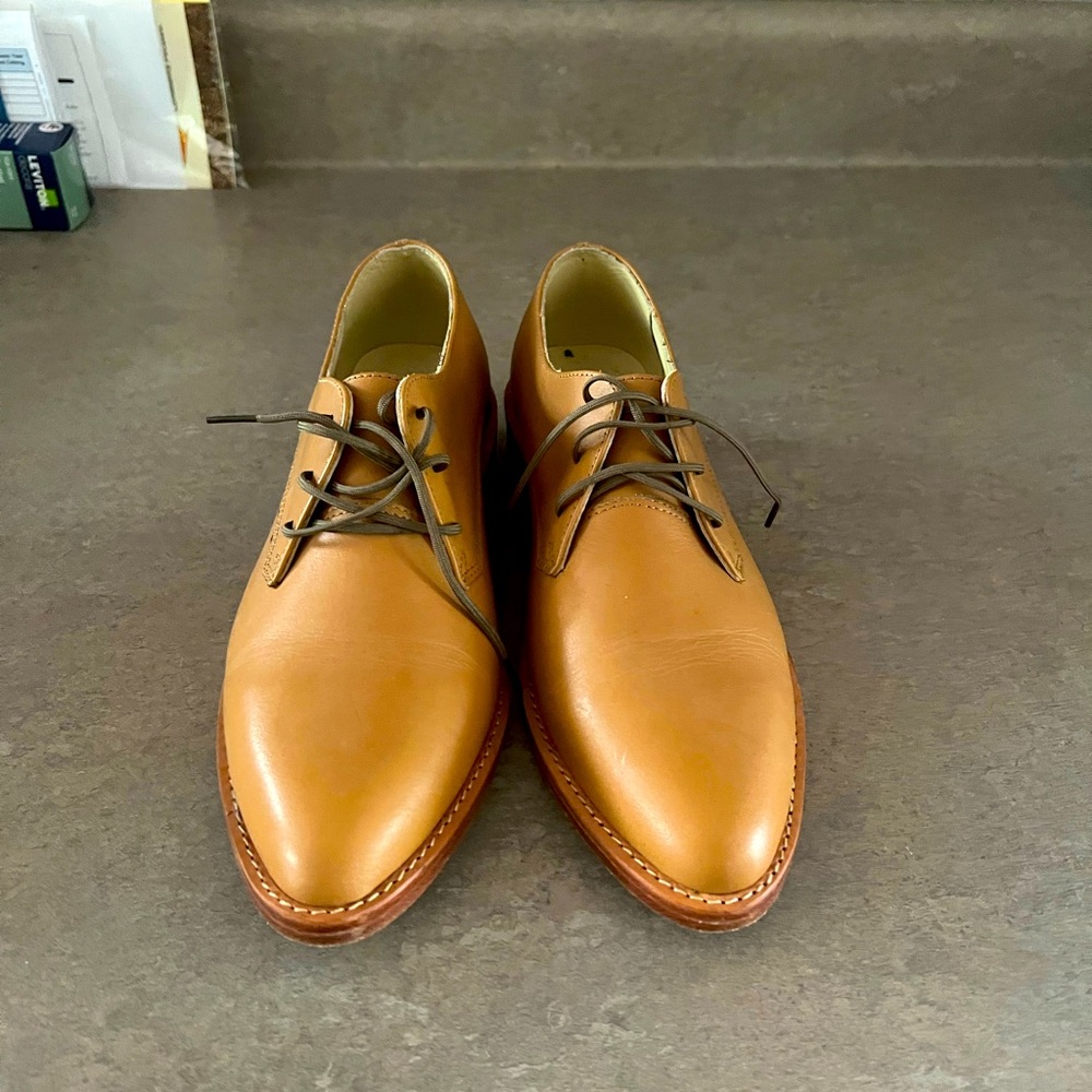 Size 7 Nisolo Brown Leather Oxfords
